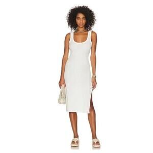 TULAROSA‎ Women's White Green The Willa Tank Dress Medium Spring & Summer